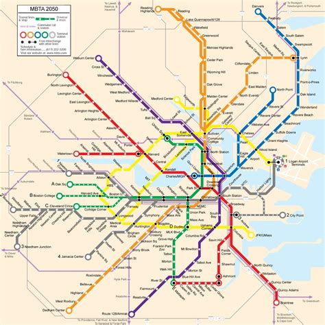 Mbta Map This Is A Map I Made For A Boston Magazine Articl Flickr