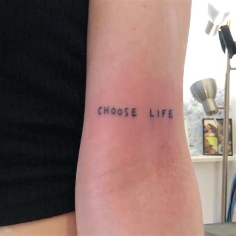 Choose Life Tattoo Trainspotting Artvanmarisoliii Piecesectional