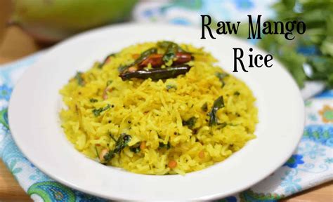 Raw Mango Ricemavinakayi Chitranna Indian Veggie Delight