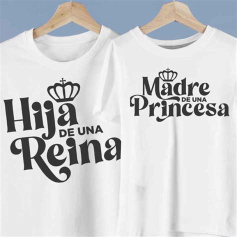 Camiseta Mama E Hija Princesa Y Reina Tenvinilo