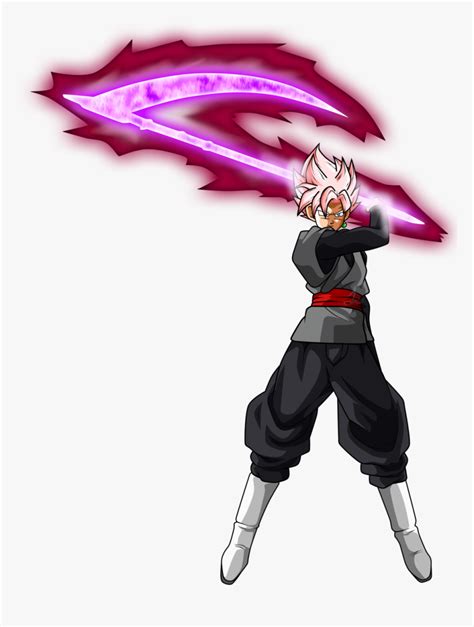 No Caption Provided Goku Black Super Saiyan Rose Scythe HD Png