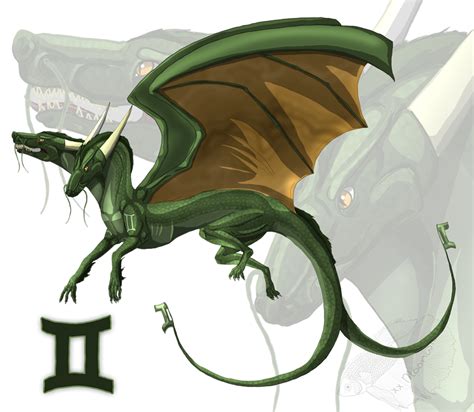 Gemini Zodiac Dragon By Themoonfall On Deviantart