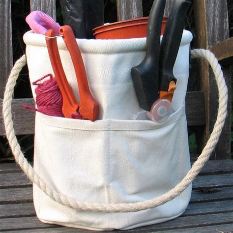 Waterproof canvas garden tool bag with multi pockets buy. gardening tool bag by the original canvas bucket bag ...