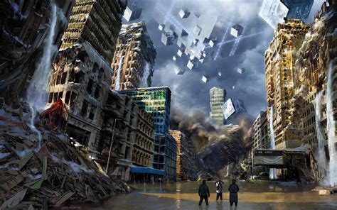 5 Romantically Apocalyptic fantasy sci-fi city ruins yu ...