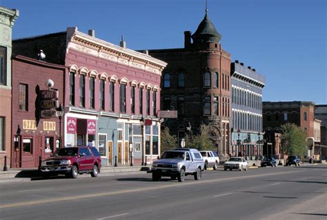 Downtown Leadville Buildings And Street In Colorado Image Free Stock