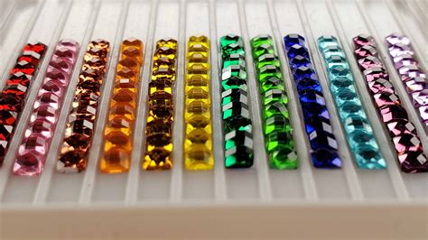 Square Crystal Drills Rainbow Set Diamond Painting Drills