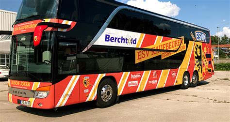 Jetzt den teambus im offiziellen fanshop bestellen! Mannschaftsbus von Berchtold's Autoreisen im ESVK Design ...