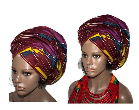 African Hat Crown Hat Wrap Around Hattribal Print Traditional African Hats African Head Wear