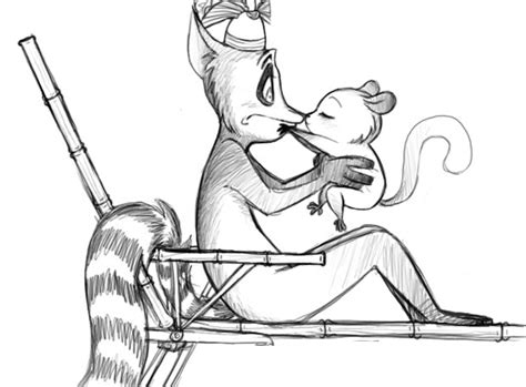 Add some colors to create your piece of art. Julien & Mort :3 - Penguins of Madagascar Fan Art ...