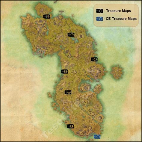 Auridon Treasure Map 4 Time Zones Map World