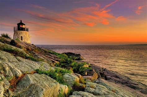 Castle Hill Lighthouse Newport Rhode Island Photograph By T S Photo Art