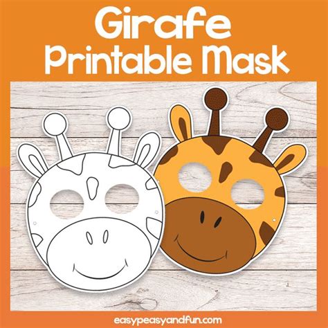 Printable Giraffe Mask Template Mask Template Giraffe Diy Baby Stuff
