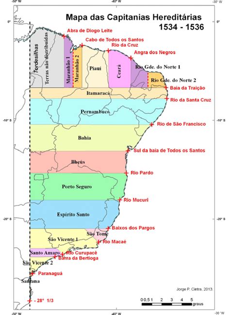 Capitanias Hereditárias Resumo Mapa Direitos Obrigações Curiosidades