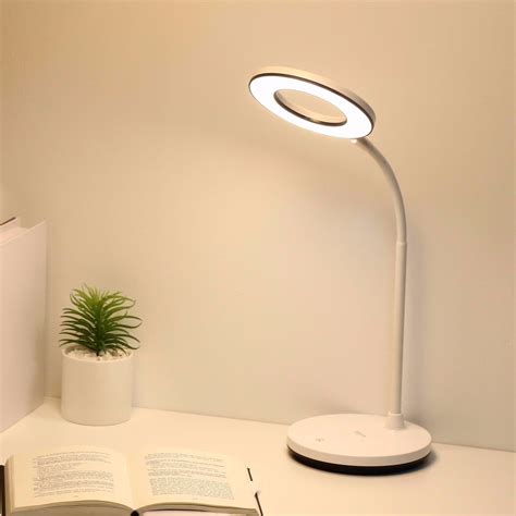The lamp head consists of 60 mini light beads (30 warm beads+ 30 cold beads) organized strategically to best customize the color temperature of your preference. YAGE 1200mAh Battery Ring White Warm Nature Light Led Table Lamp USB Desk Lamp Stepless Dimming ...