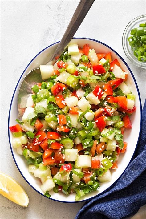 Green Onion Salad Homemade In The Kitchen