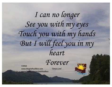 Feel You In My Heart Forever A Poem The Grief Toolbox