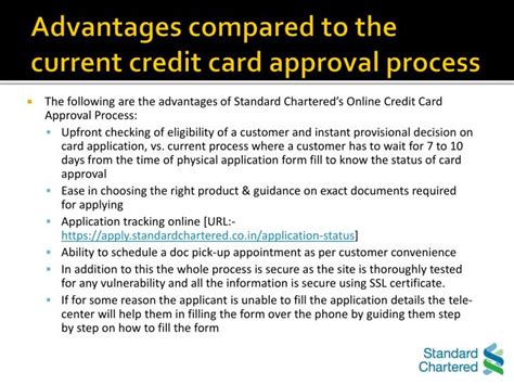 So your chase credit card applicaiton is under review? PPT - Know about Standard Chartered Bank's Online Credit ...