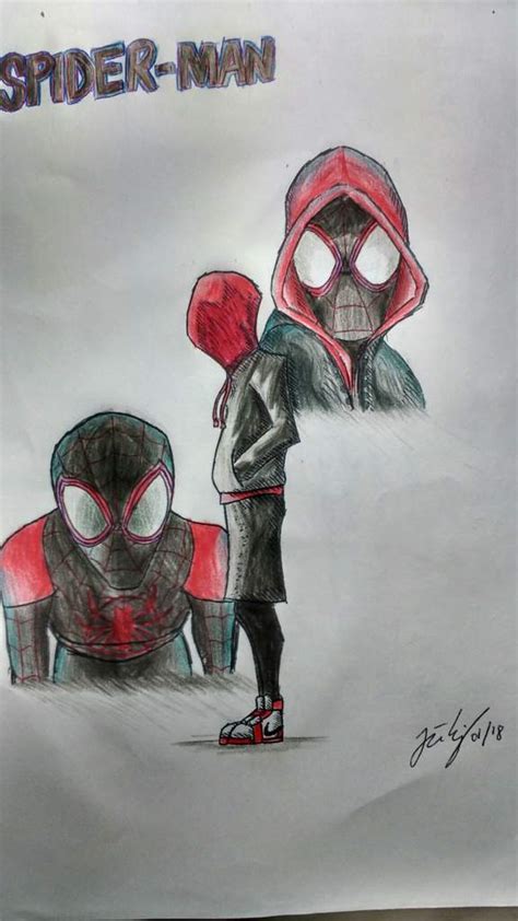 Miles Morales How To Draw Spiderman