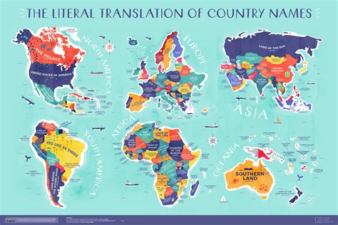 The Literal Translation Of Country Names Vivid Maps