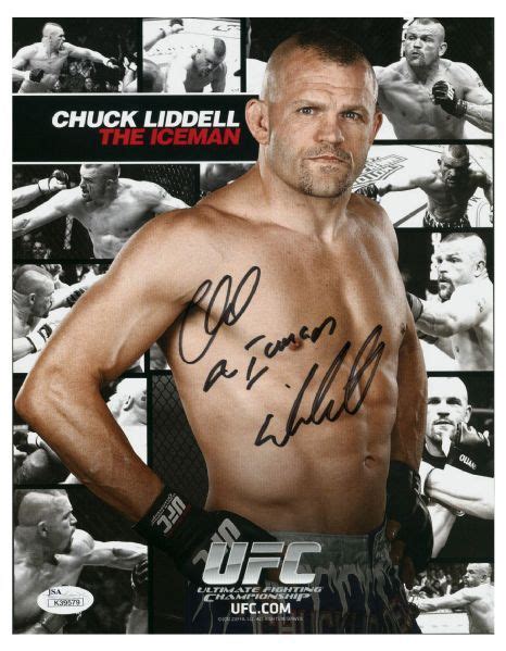 Lot Detail Chuck Liddell Autographed 8x10 Ufc Promo Sheet Wjsa