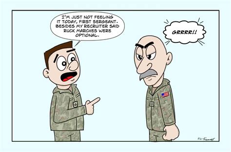 What Not To Say To First Sergeant The Frontlines Military Jokes