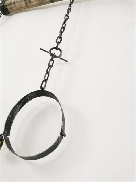 Wooden Bdsm Spreader Bar With Metal Handcuffs And Collar Etsy