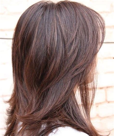 Layered haircuts for medium length hair like this one look even more stylish with wispy bangs, don't you think? 27 Most Beautiful Medium Length Haircuts for Thick Hair ...
