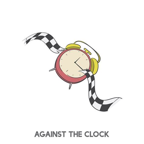 Against The Clock Idiom Vector Premium Vector Rawpixel