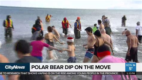Annual Polar Bear Dip Moves To New Location Youtube