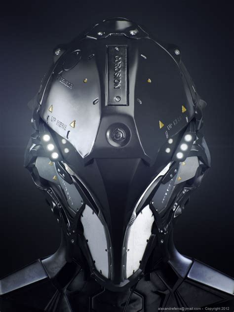 Space Helmet Picture 3d Sci Fi Robot Science Fiction Mecha Helmet