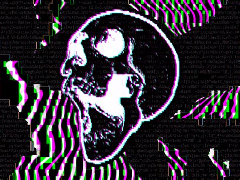Abstract Glitch Skull By Afroz Ahmed On Dribbble