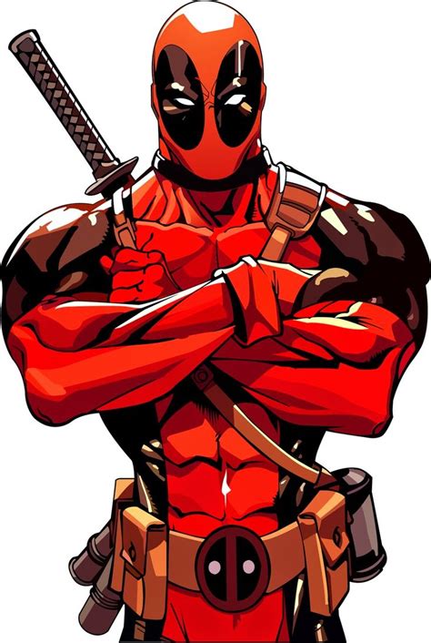 Coloriage Deadpool à imprimer