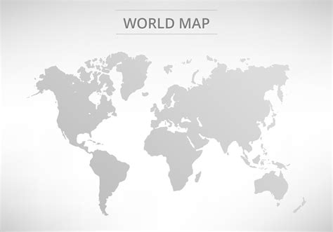 Vector Grey World Map Map Vector Art Design World Map
