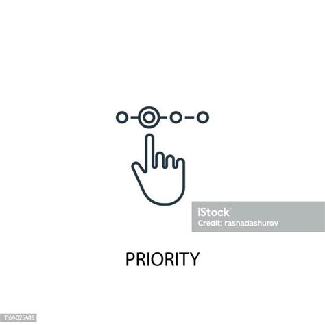 Priority Concept Line Icon Simple Element Illustration Priority Concept