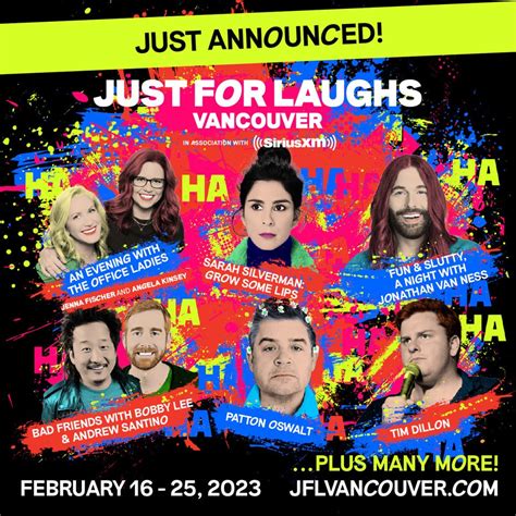 Just For Laughs Vancouver Unveils All Star Lineup For 2023 Comedy Fest