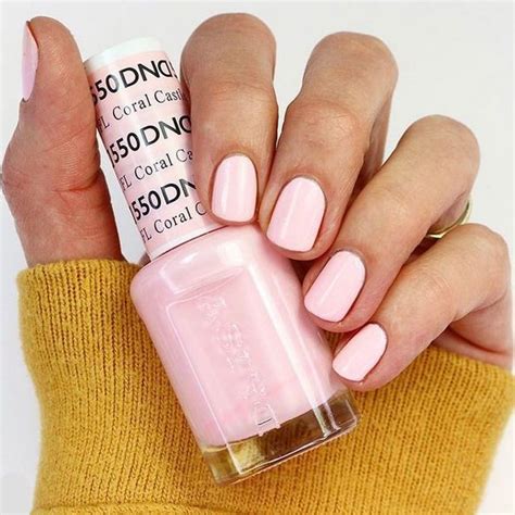 Dnd 550 Coral Castle Pink Gel Nails Fall Gel Nails Dnd Gel Polish