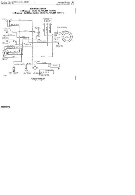 H overall electrical wiring diagram. 72 Jd 110 wiring problems - John Deere Tractor Forum - GTtalk