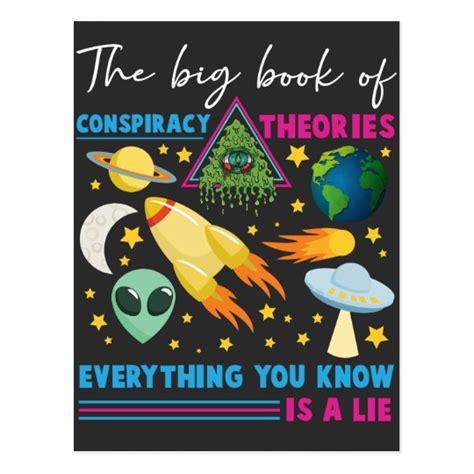 Conspiracy Theorie Flat Earth Ufo Alien Astronomy Postcard