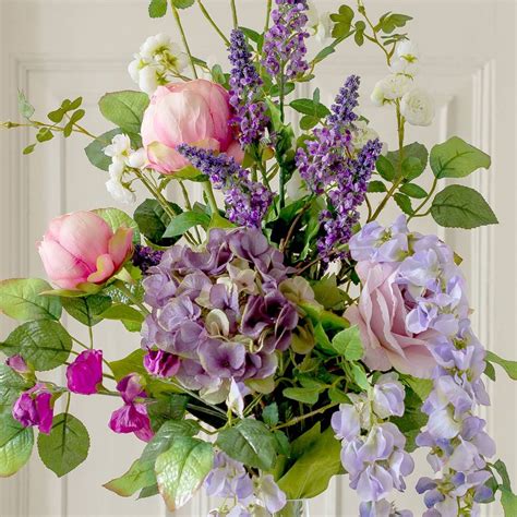 Artificial Luxury Cottage Garden Flower Bouquet By The Flower Studio