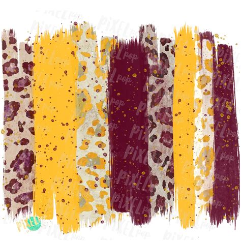 Maroon And Gold Brush Stroke Background Hand Drawn Sublimation Etsy