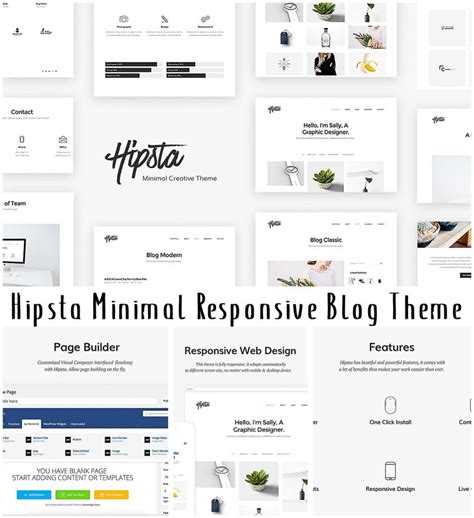 Hipsta Minimalist Blog Theme Free Download