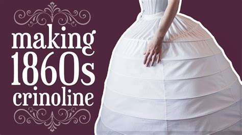 Making Victorian Hoop Skirt Or Crinoline Pattern Available Youtube