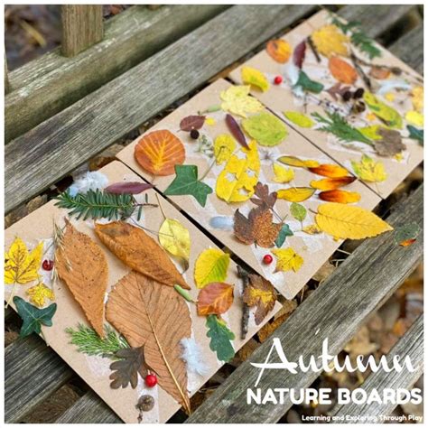 Learning And Exploring Through Play Nature Collage Boards