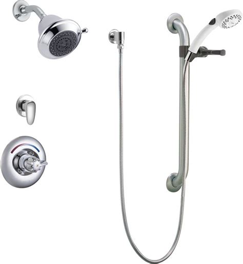 Home » bathroom » top 10 best bathroom faucets in 2021 reviews & buying guide. Delta T13H323-20 Chrome Single Handle Shower Valve Trim with Multi Function Shower Head Personal ...
