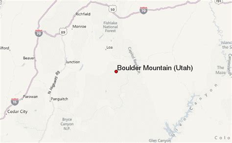 Boulder Mountain Utah Mountain Information