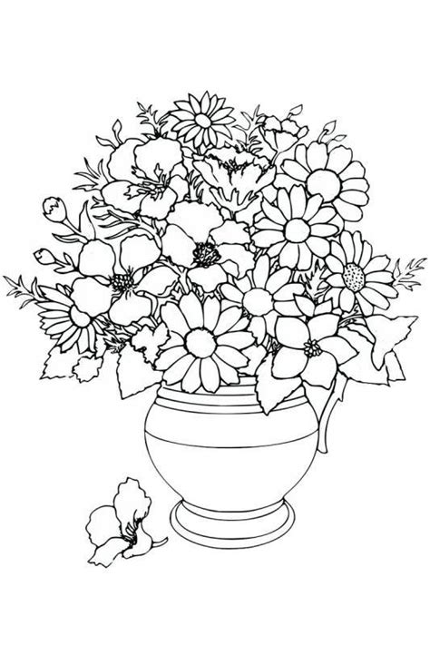 Desene Cu Flori De Colorat Planșe și Imagini De Colorat Cu Flori