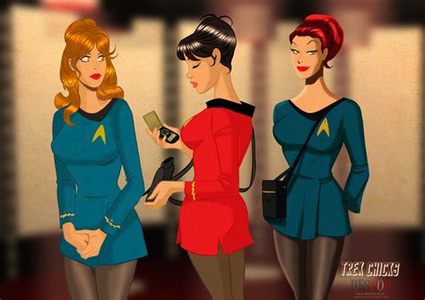 The Ladies Of Star Trek And My Muse Jordan Colton Despop Art And Comics