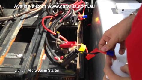 How to jump start a car connect jumper cables printable. Micro Jump Starter Starts Flat Battery on DAF Truck ...