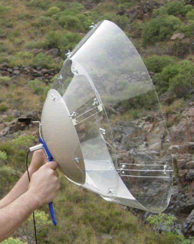 Want to find out if your neighbors are talking about you? A collapsible and easy to build dish microphone ...