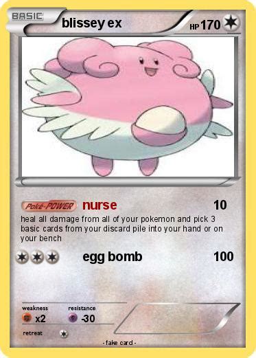 It is the fourth of five promo cards players can get as part of a promotion for the youth futsal program in england. Pokémon blissey ex 6 6 - nurse - My Pokemon Card